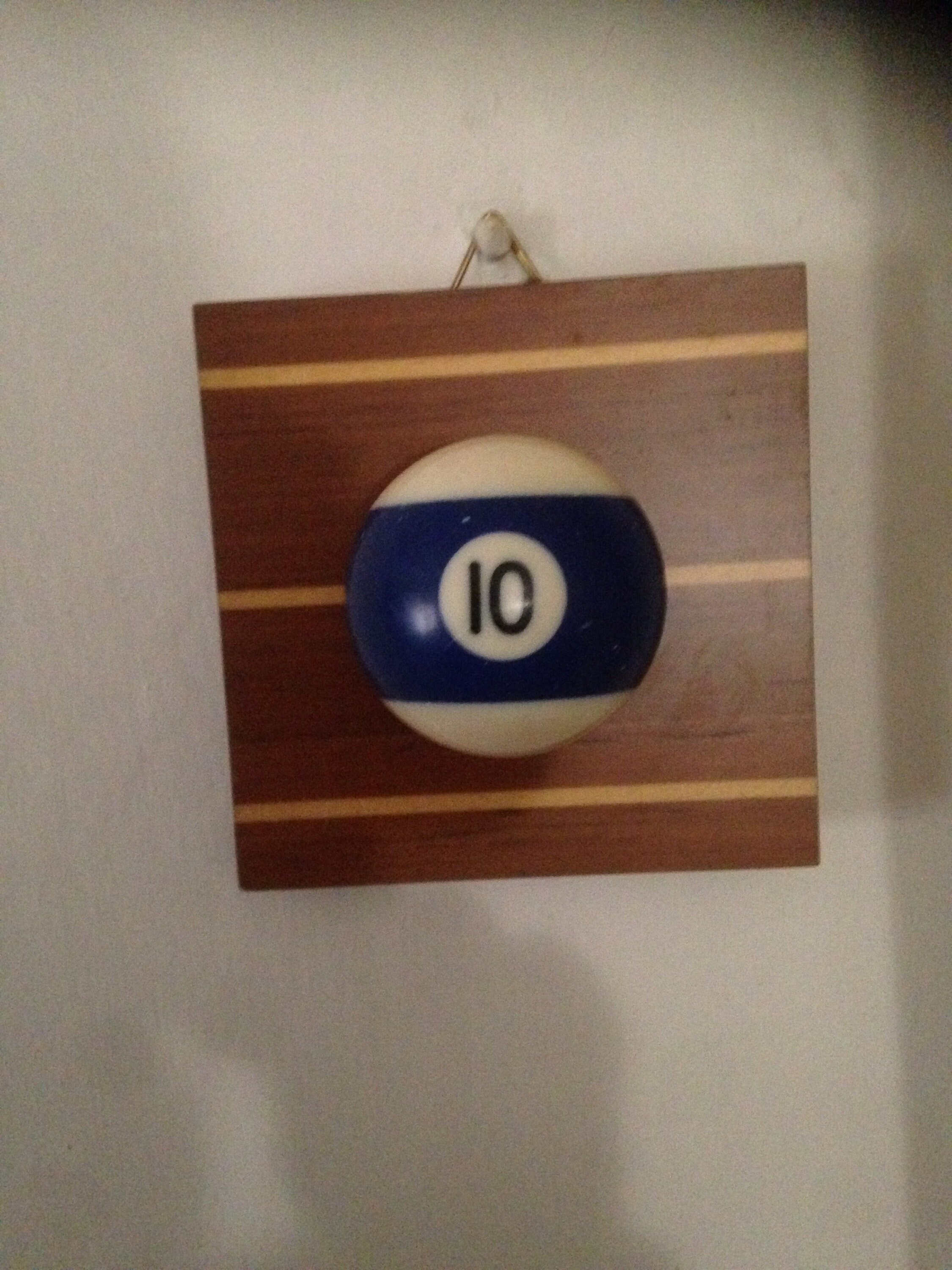 Single billiard Ball Coat Hanger Made From Recycled Materials Etsy