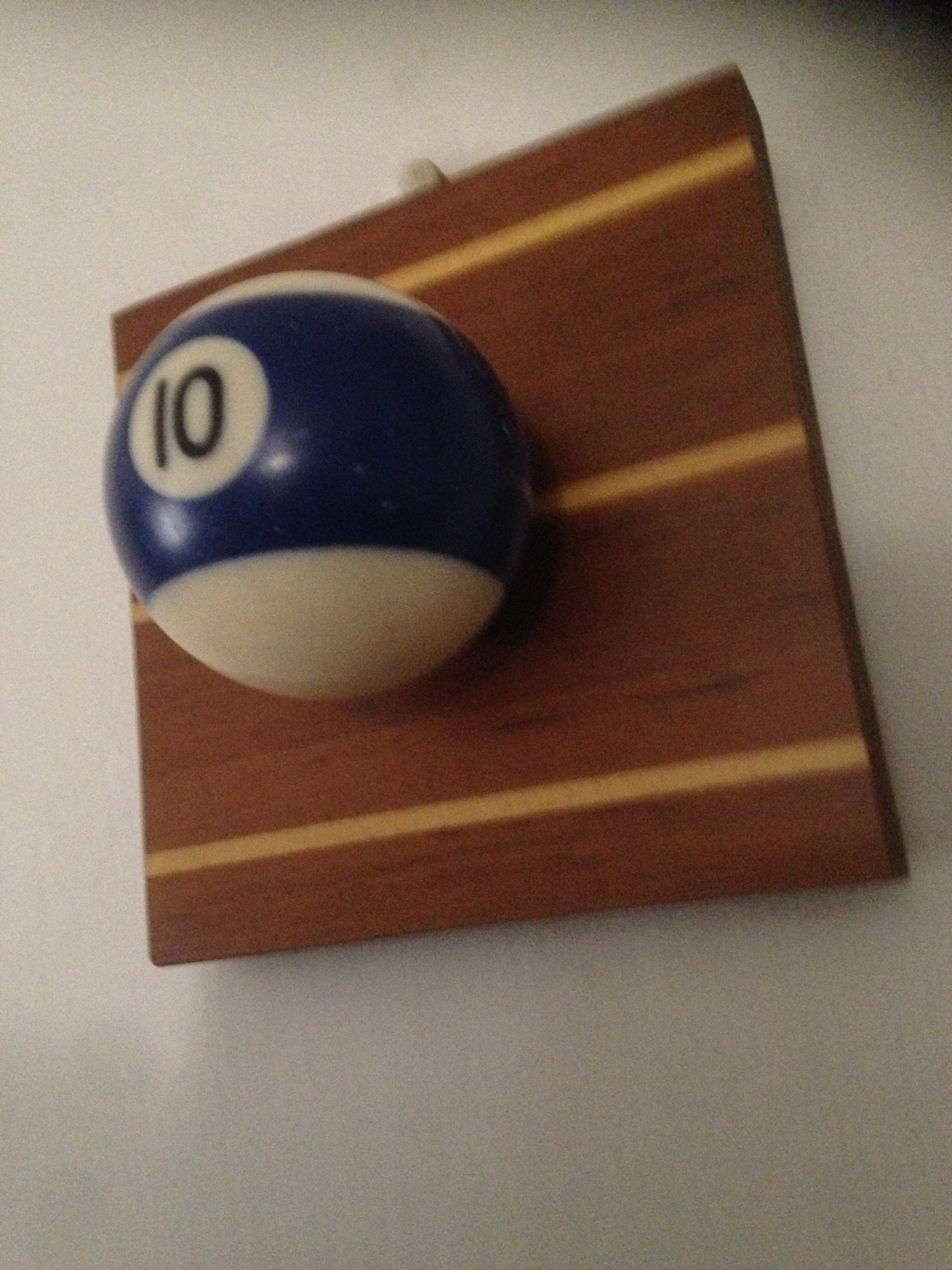 Single billiard Ball Coat Hanger Made From Recycled Materials Etsy