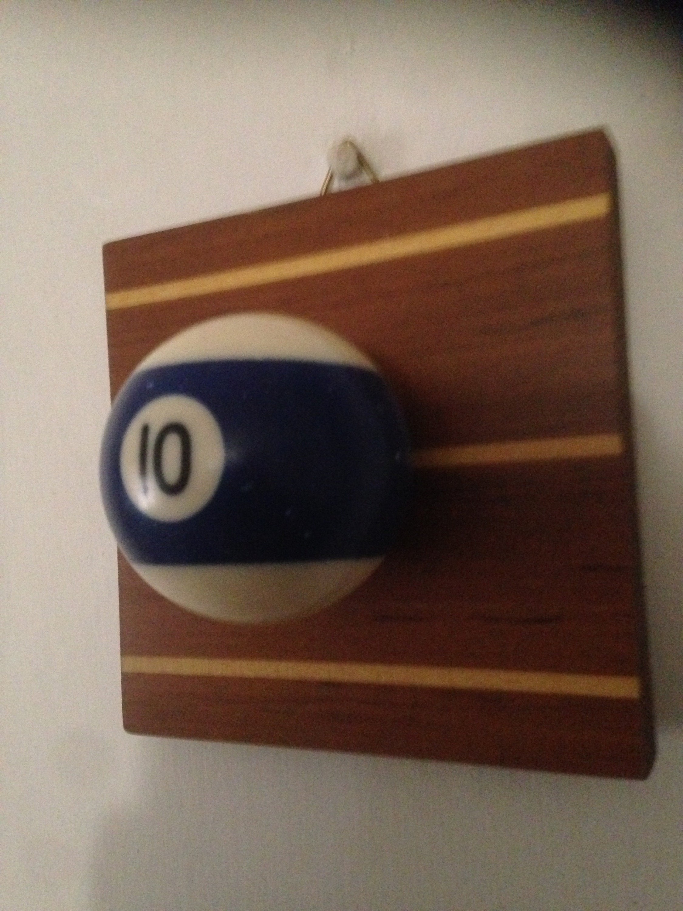 Single billiard Ball Coat Hanger Made From Recycled Materials Etsy