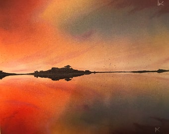 reflection on lake Narraguinnep