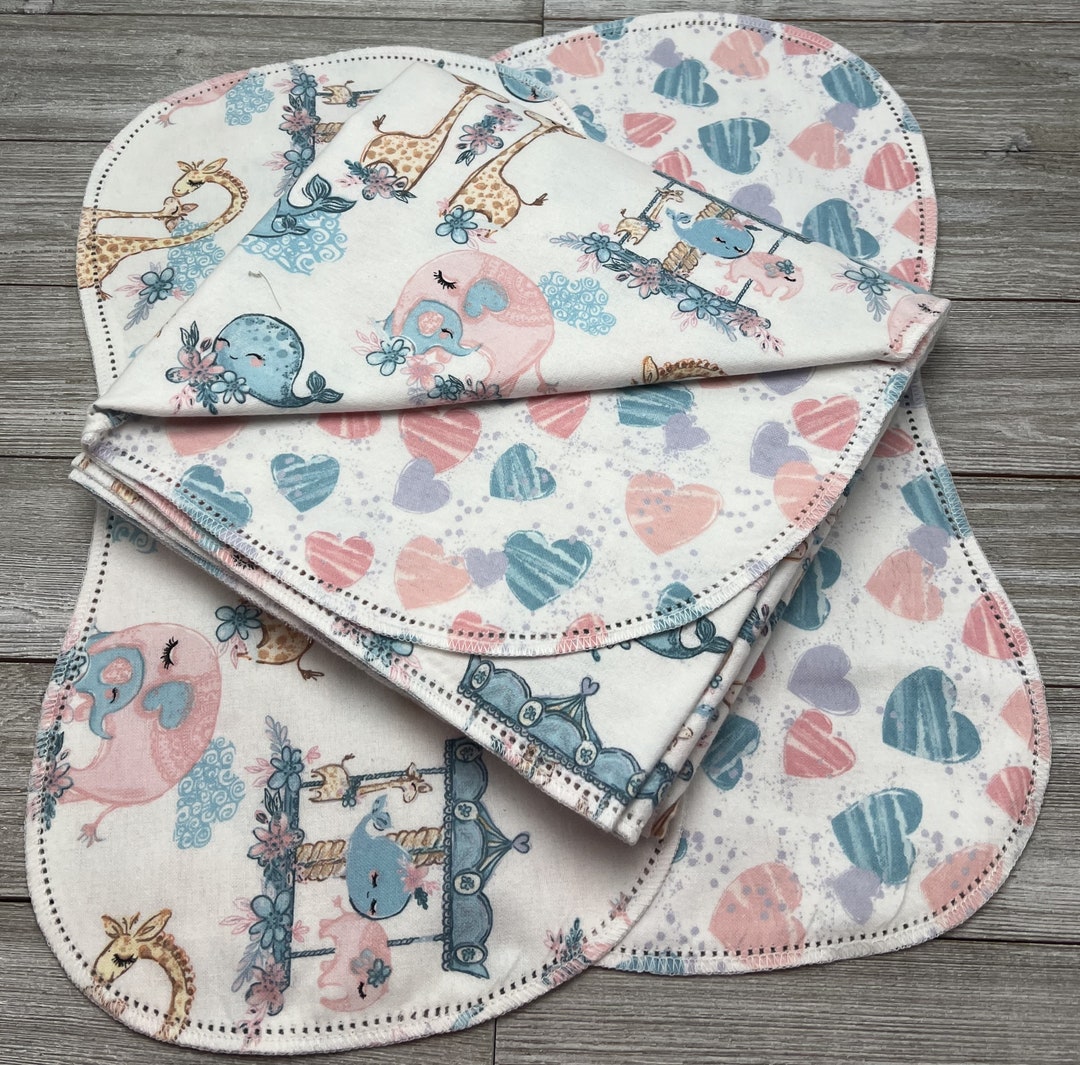 Hemstitch Flannel Baby Blanket Ready to Crochet Around Edges Etsy