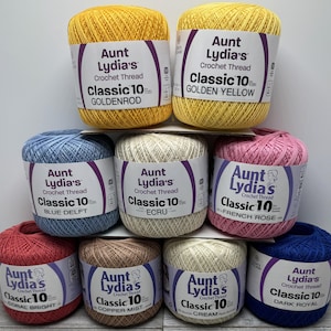 Cotton Crochet Thread - Classic size 10 Crochet Thread - 350 yards