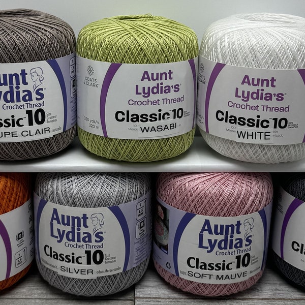 Cotton Crochet Thread - Classic size #10 Crochet Thread - 350 yards