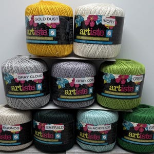 Cotton Crochet Thread - #10 size Crochet Thread - 350 yards