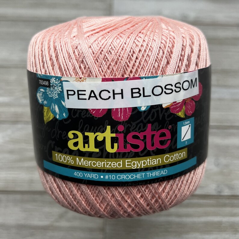 Cotton Crochet Thread 10 Size Crochet Thread 350 Yards Etsy