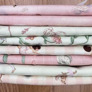 COTTON Bundles - 8 half yard fabric pieces - Ballerinas collection by Michael Miller