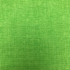 29 COTTON fabric green burlap pattern sold by the yard.