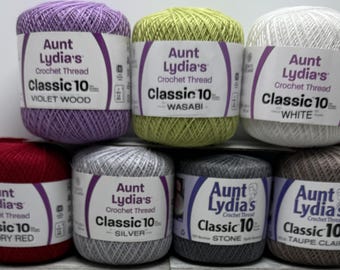 Cotton Crochet Thread - Classic size #10 Crochet Thread - 350 yards