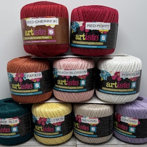 Cotton Crochet Thread - #10 size Crochet Thread - 350 yards