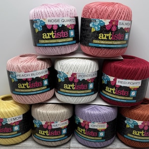 Cotton Crochet Thread - #10 size Crochet Thread - 350 yards