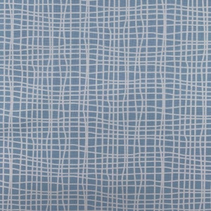 496 COTTON fabric light blue background with white mesh pattern sold by the yard.