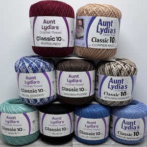 Cotton Crochet Thread - Classic size #10 Crochet Thread - 350 yards