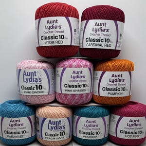 Cotton Crochet Thread - Classic size #10 Crochet Thread - 350 yards