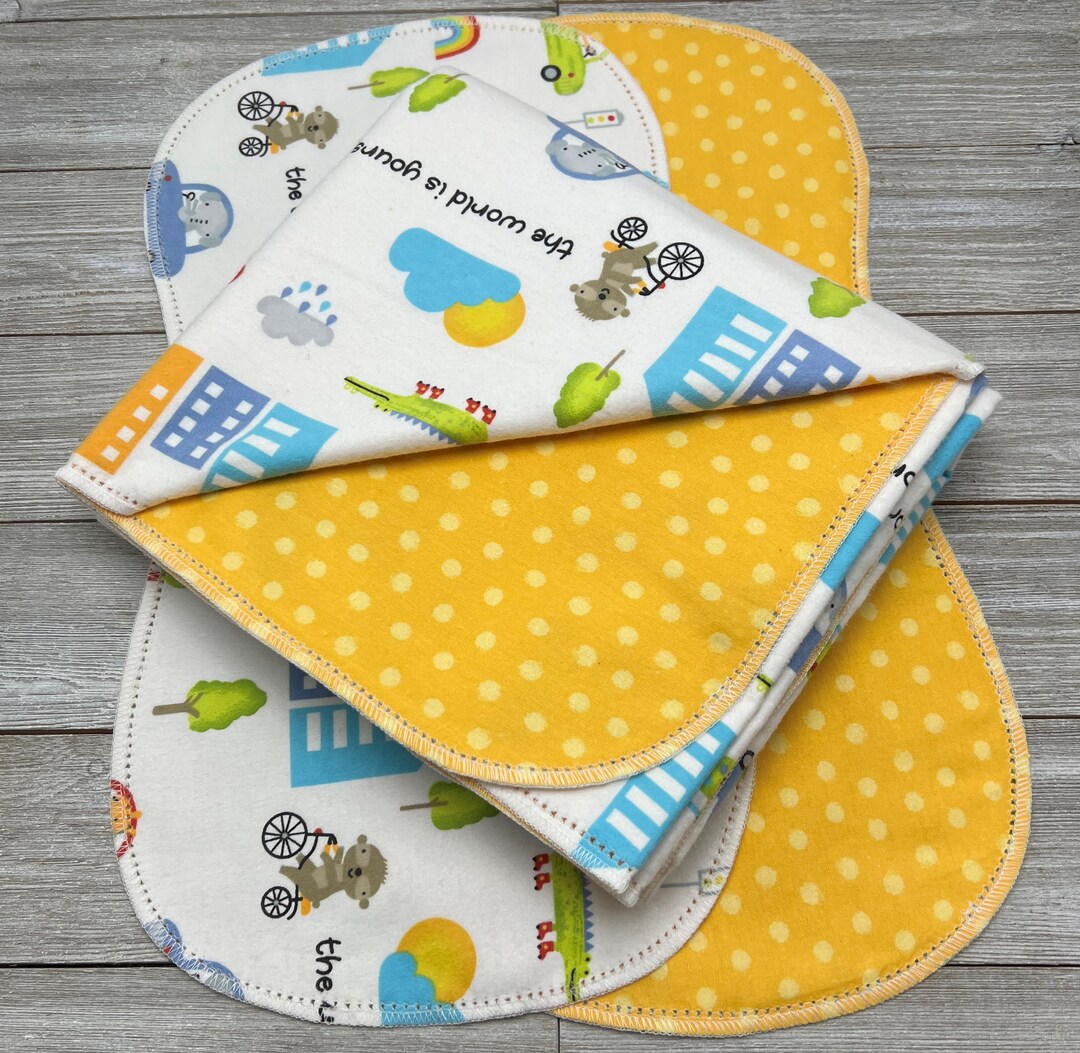 Hemstitch Flannel Baby Blanket Ready to Crochet Around Borders Etsy