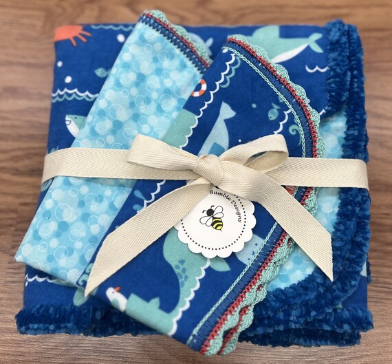 Crochet edging for flannel baby blanket sale