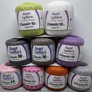 Cotton Crochet Thread - Classic size #10 Crochet Thread - 350 yards
