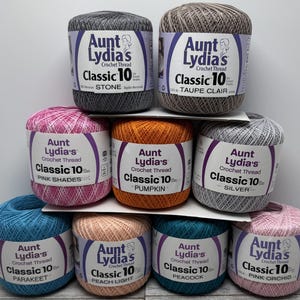 Cotton Crochet Thread - Classic size #10 Crochet Thread - 350 yards