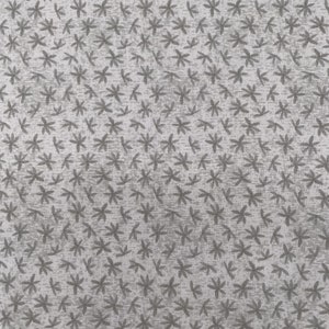 647 COTTON fabric light gray background with dark gray tossed leaves sold by the yard.