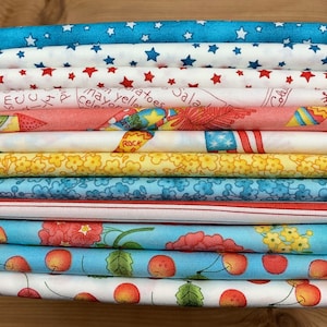 COTTON Bundles - 12 fabric 1/2 yard pieces - Summer Celebration