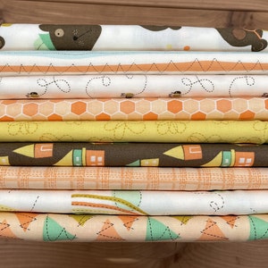 COTTON Bundles - 9 fabric 1/2 yard pieces - Bumble & Bear