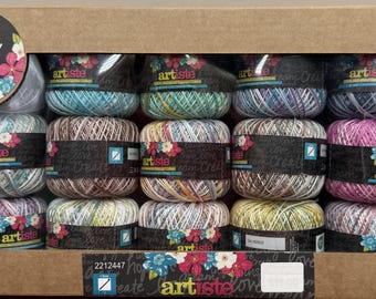 Cotton Crochet Thread - #10 size crochet thread - Small box of small crochet thread 60 yds