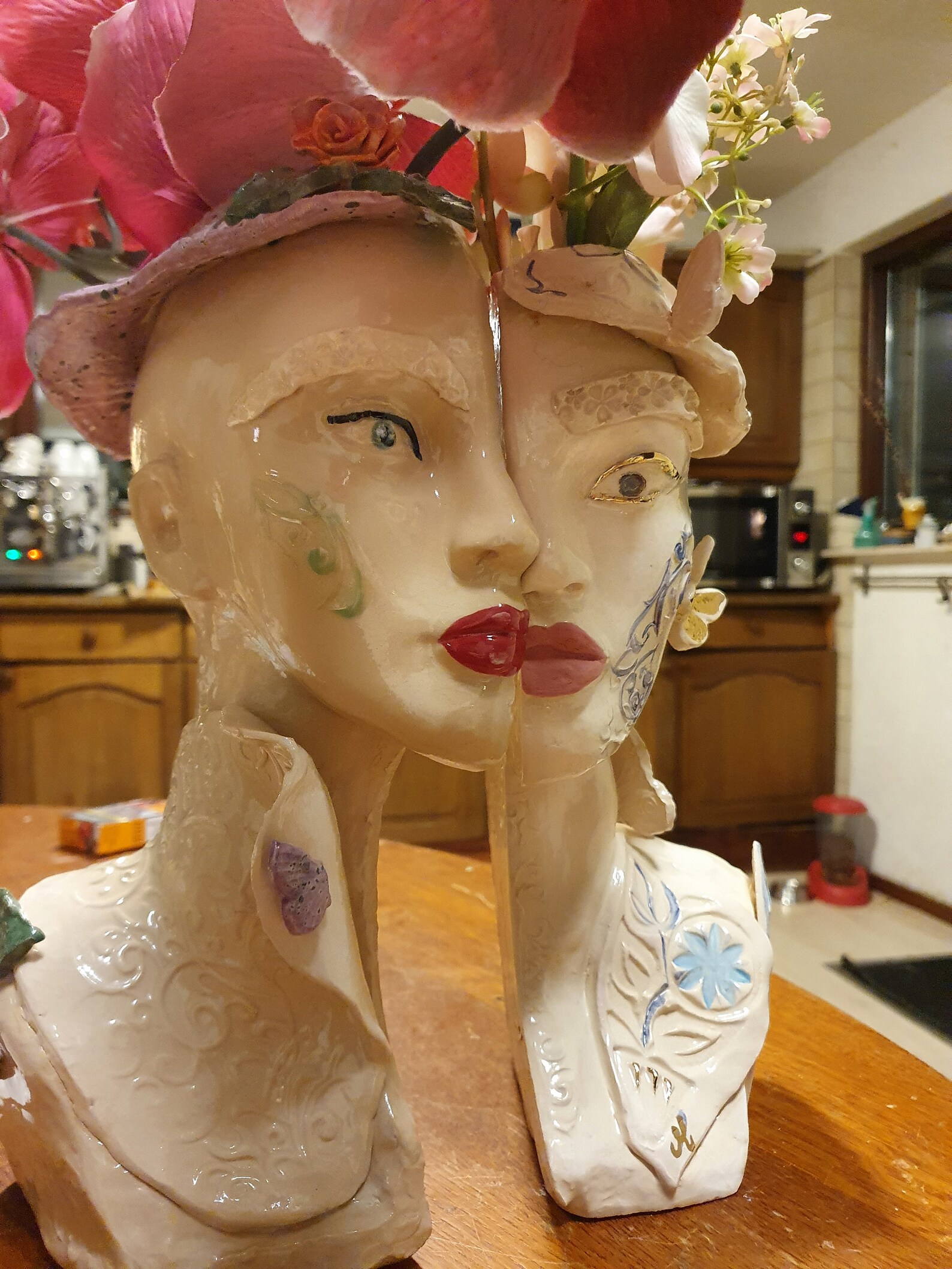 Vase .face Vase, a Vase You Can Hang on Your Wall or Put It on Your