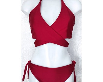 Costume da bagno due pezzi  rosso