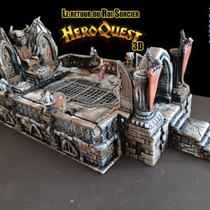 HeroQuest 3D Painted Expansion – Return of the Witch King – Handbedruckter und handbemalter Raum
