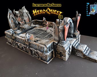 HeroQuest 3D Painted Expansion – Return of the Witch King – Hand-Printed and Hand-Painted Room