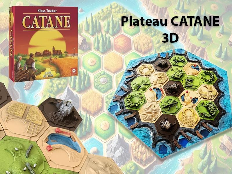 Catan wood board - Etsy 日本