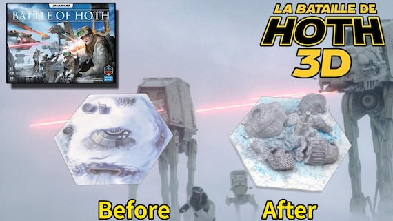 Star Wars Hoth Battle 3D – Full Set of 3D Tiles - Etsy