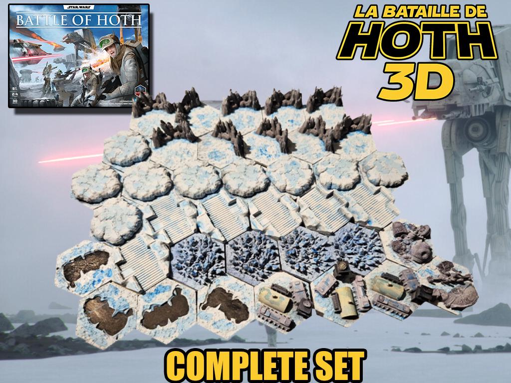 Star Wars Hoth Battle 3D – Full Set of 3D Tiles - Etsy