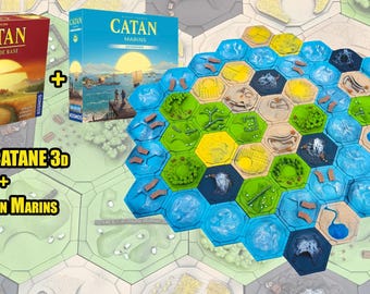 3D Catan Board + Seafarers Expansion