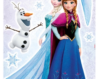 Selbstklebendes Wandtattoo Frozen Sisters 14116h