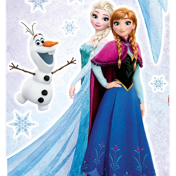 Selbstklebendes Wandtattoo Frozen Sisters 14116h