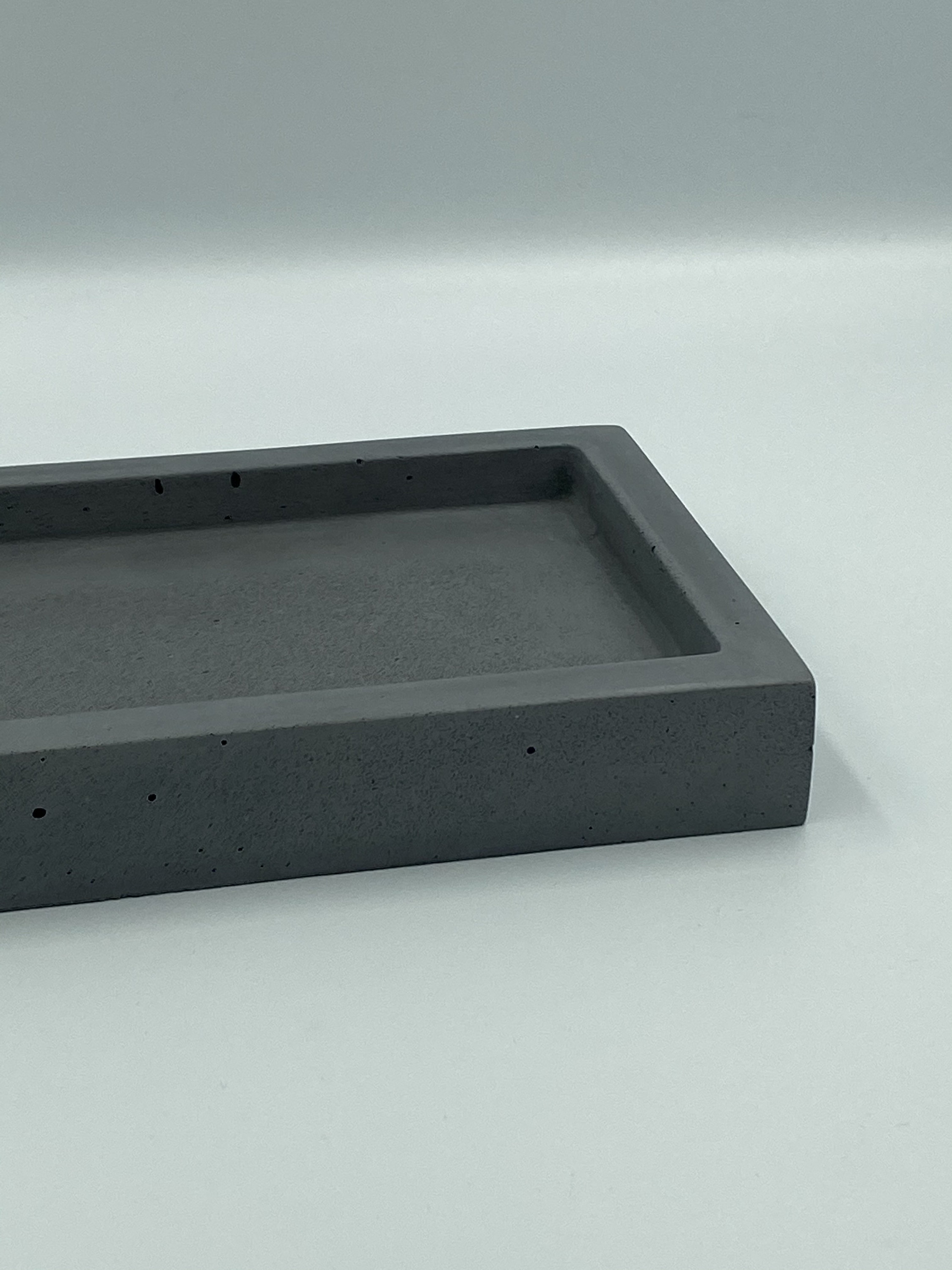 8 20cm / Bandeja de hormigón antracita decoración del | Etsy