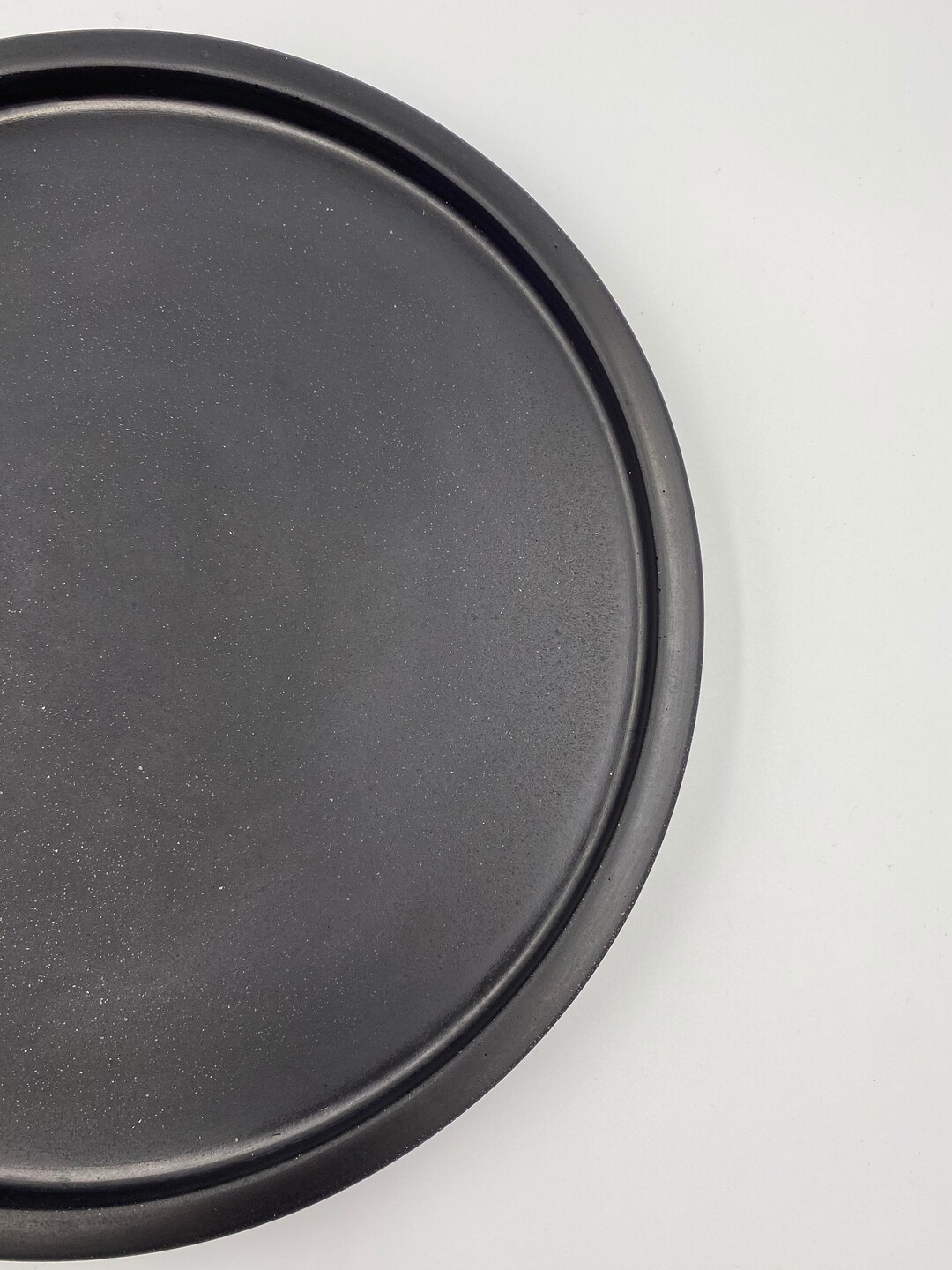 10 25cm Black Concrete Tray Round Tray Coffee Table Etsy Canada