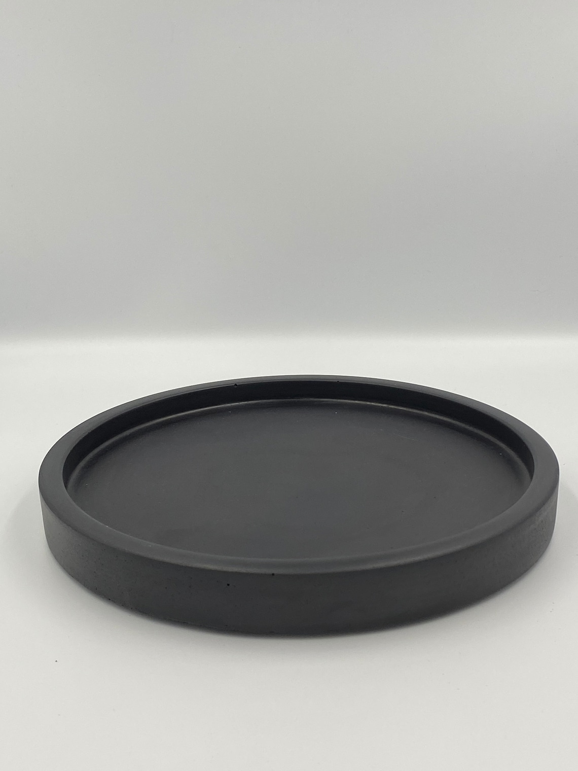 12 30cm Black Round Concrete Tray Round Tray Coffee Etsy
