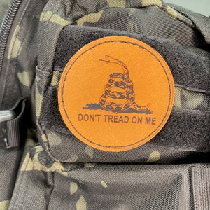Feather Dont Tread On Me Gadsden USA Flag Patch (4.0 X 2.0