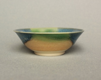 Handmade Ceramic Sauce Bowl: Small Pottery Condiment Dish, Tea Bag Holder