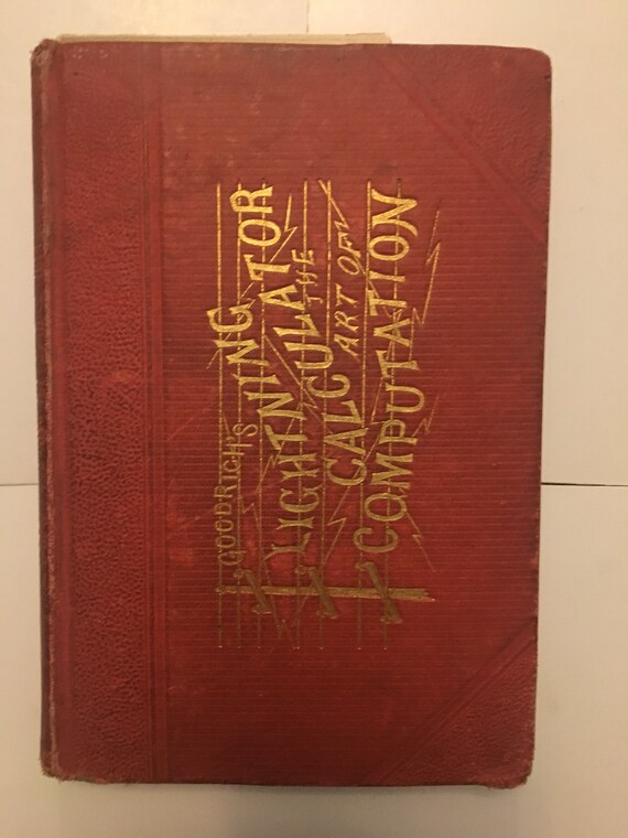 The Lightning Calculator the Art of Computation David White Etsy