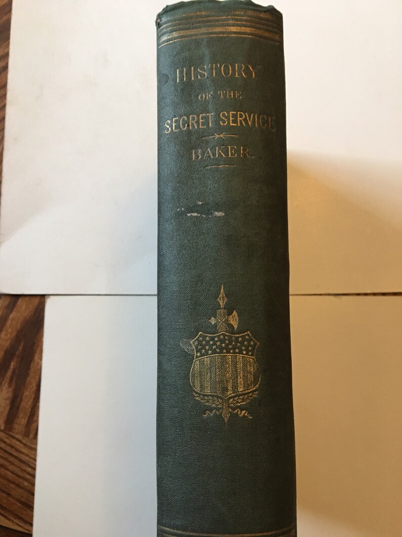 History of the United States Secret Service L.C. Baker 1867 Etsy
