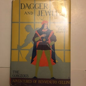 Dagger and Jewels William Dana Orcutt 1931 1ère ÉDITION avec papiers de fin de carte DJ