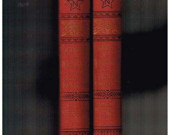 2 vol complete Memoirs of Napoleon by Duchess D'Abrantes(Madame Junot) 1895