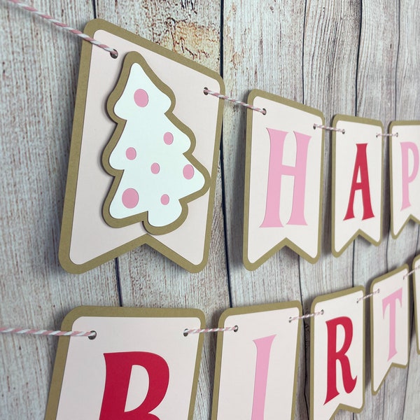 Gingerbread Onederland Birthday Banner, Oh What Fun Banner, Most ONEderful Time of the Year, Merry Little Birthday Decorations, Two Sweet