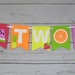 Twotti Frutti Birthday Banner, Twotti Fruitti Highchair Banner, Tutti ...