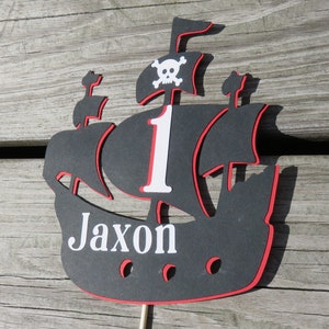 Pirate Cake Topper, Pirate Birthday Decorations, Pirate Party, Pirate First Birthday, Pirate Ship Cake Topper, Pirate Smash Cake Topper