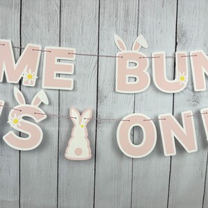 Some Bunny is One Banner, Bunny First Birthday Banner, Some Bunny is ...