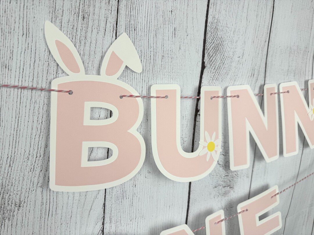 Some Bunny is One Banner, Bunny First Birthday Banner, Some Bunny is ...