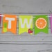 Twotti Frutti Birthday Banner, Twotti Fruitti Highchair Banner, Tutti ...